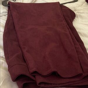 Chico's Rich Maroon/burgundy/wine Velvet Trousers